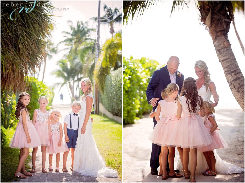 little bridesmaids in pink