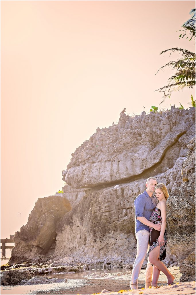 couple by rocks