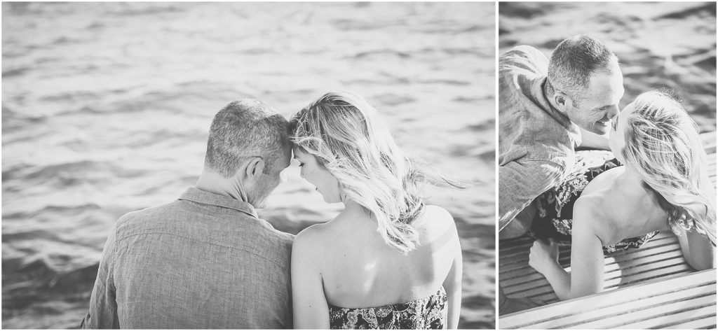 fun couple session on dock in caribbean