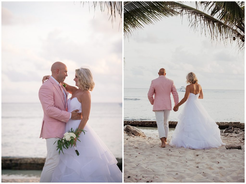 pink and white wedding