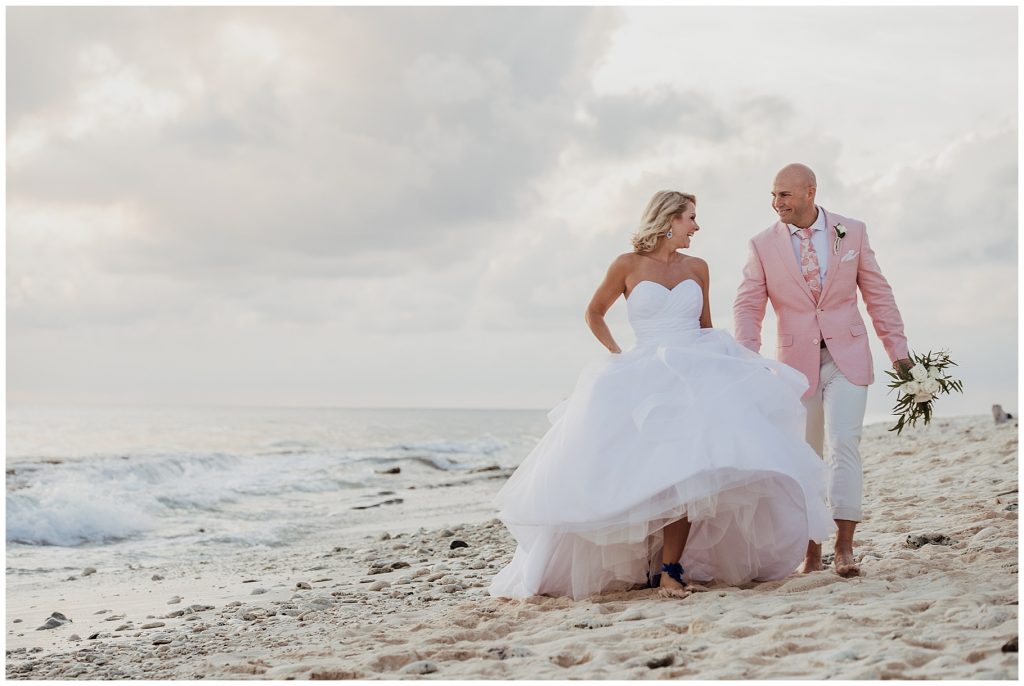 groom in pink wedding