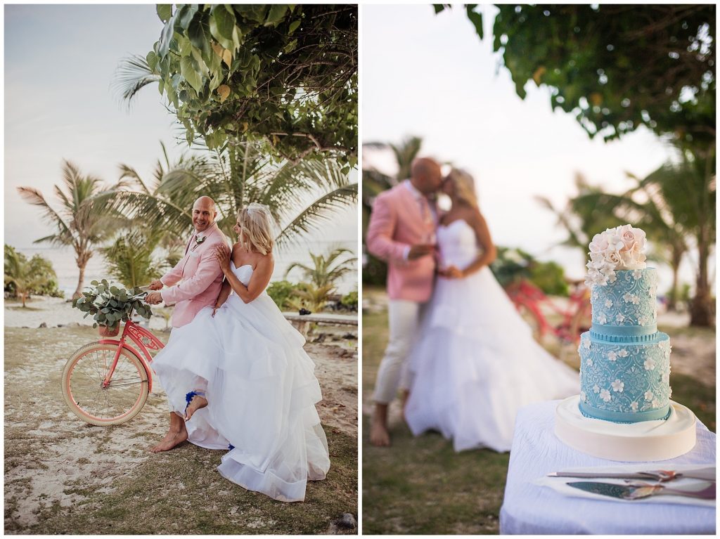 wedgewood blue wedding cake