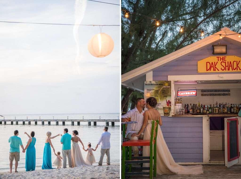 teal wedding party