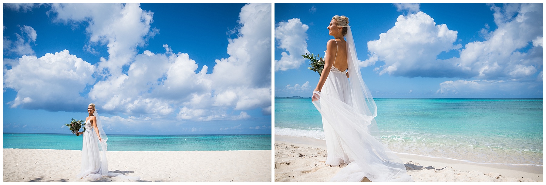 bride on seven mile beach