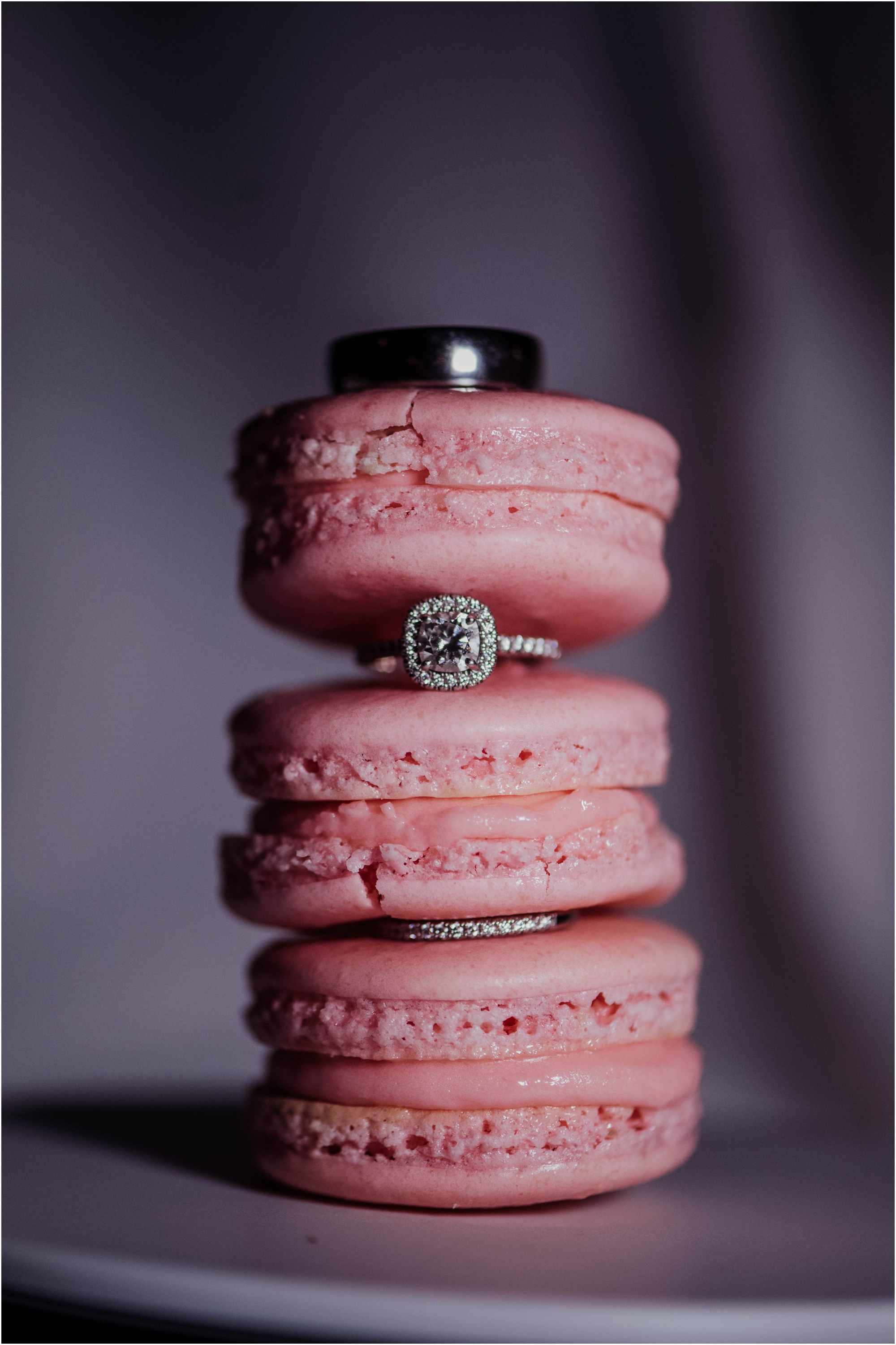 rings in macaroons