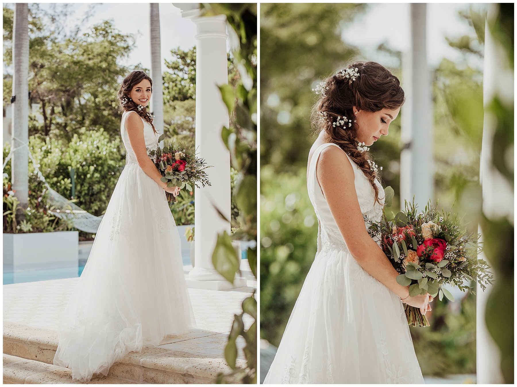 first look bride and groom grand cayman beach suites