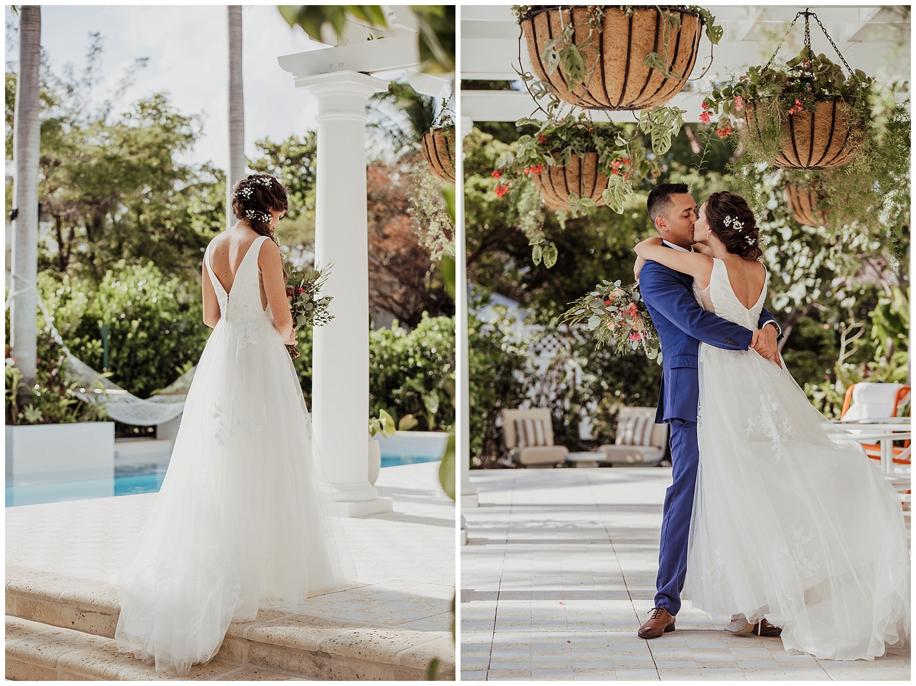 first look bride and groom grand cayman beach suites