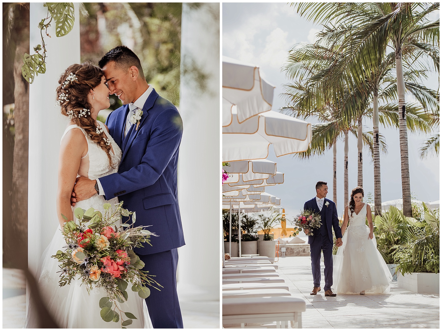 first look bride and groom grand cayman beach suites
