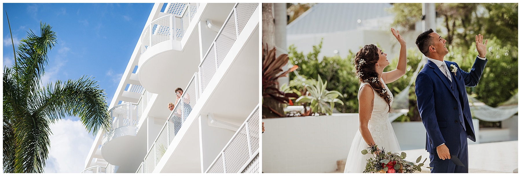 first look bride and groom grand cayman beach suites