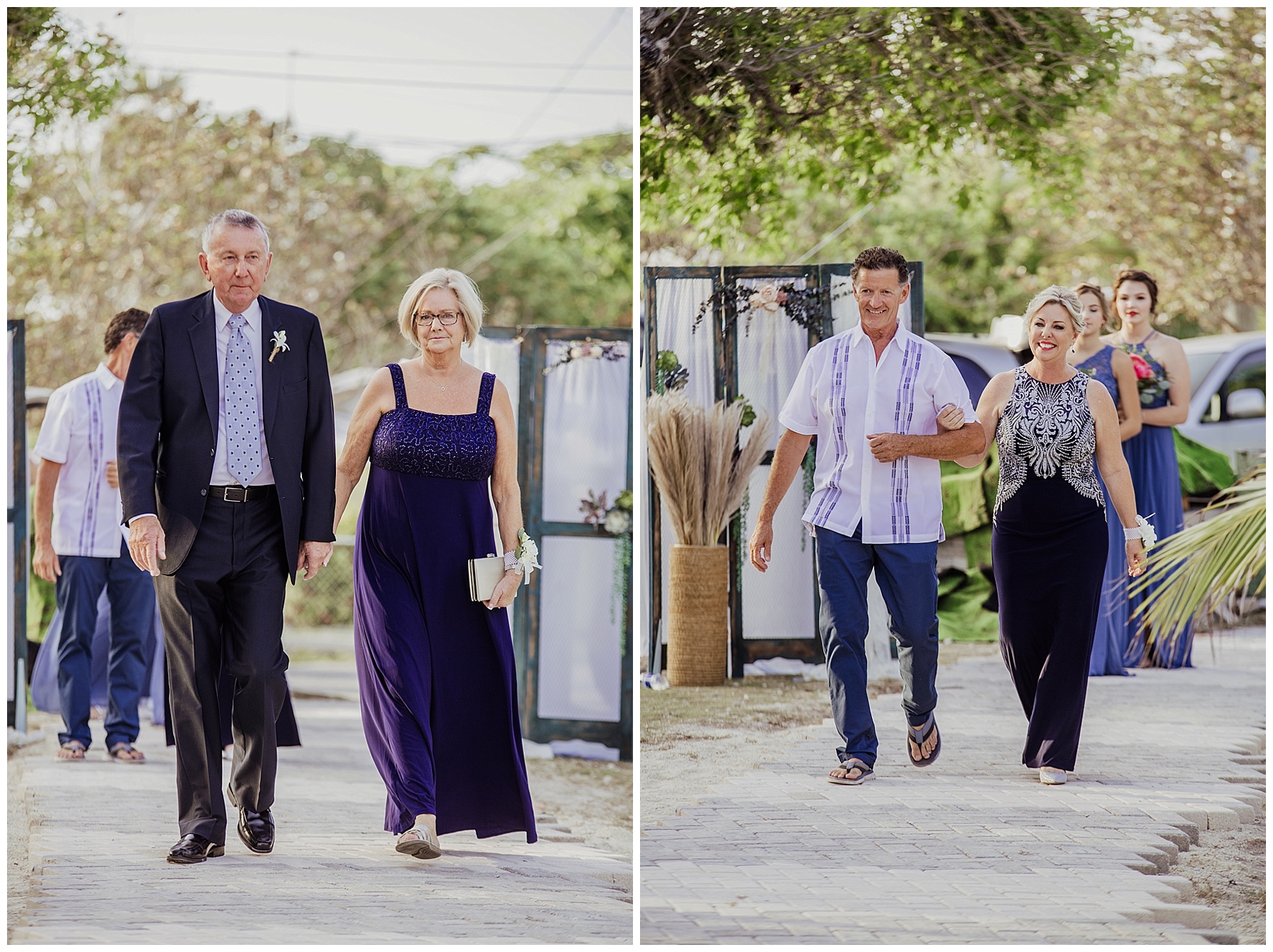 mums walking down the aisle