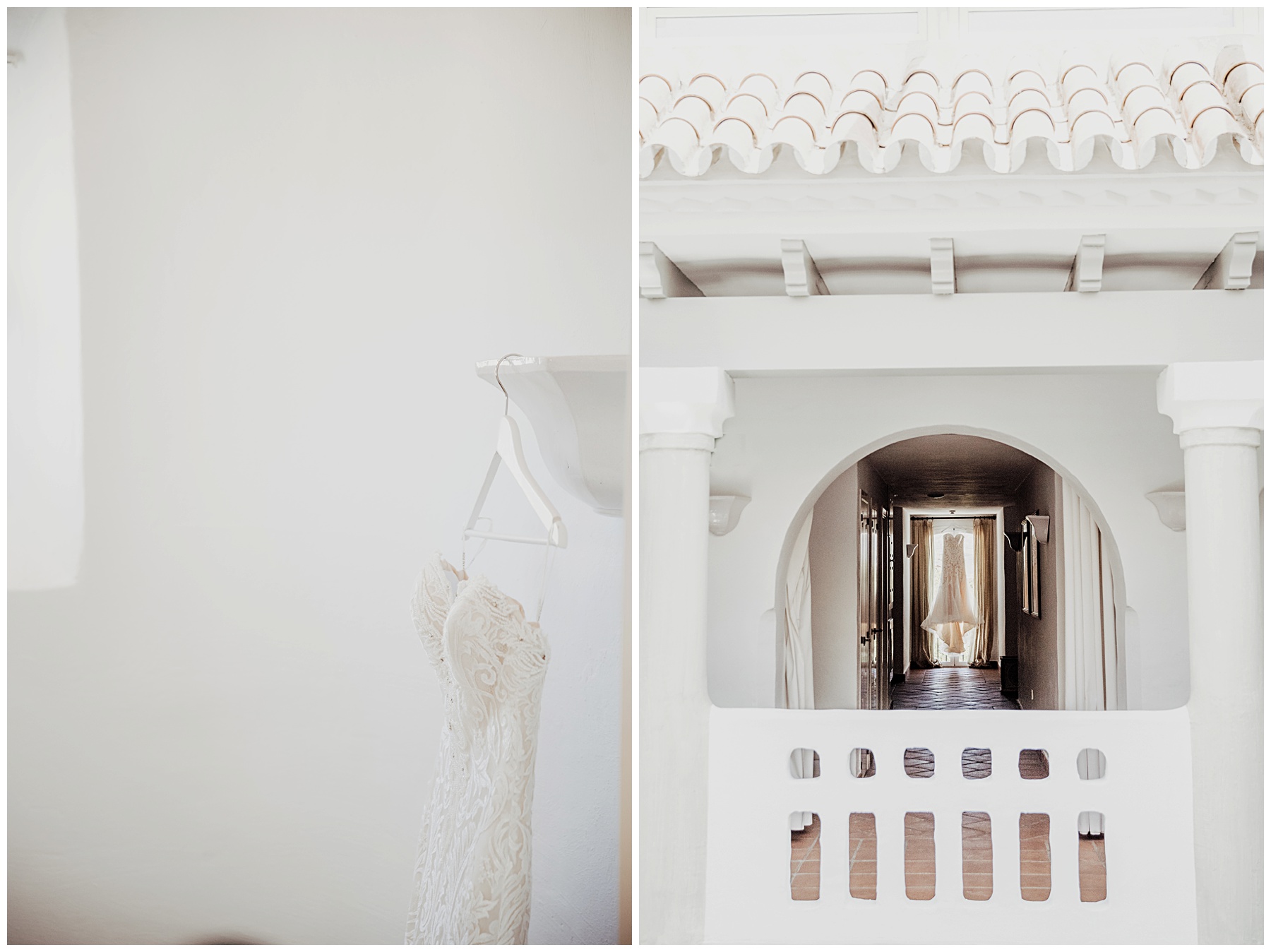 wedding dress in window 