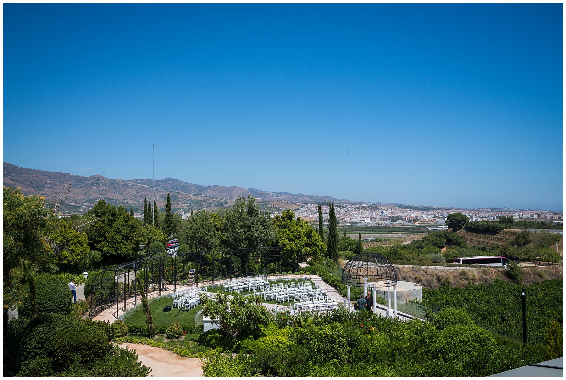 malaga wedding ceremony setup