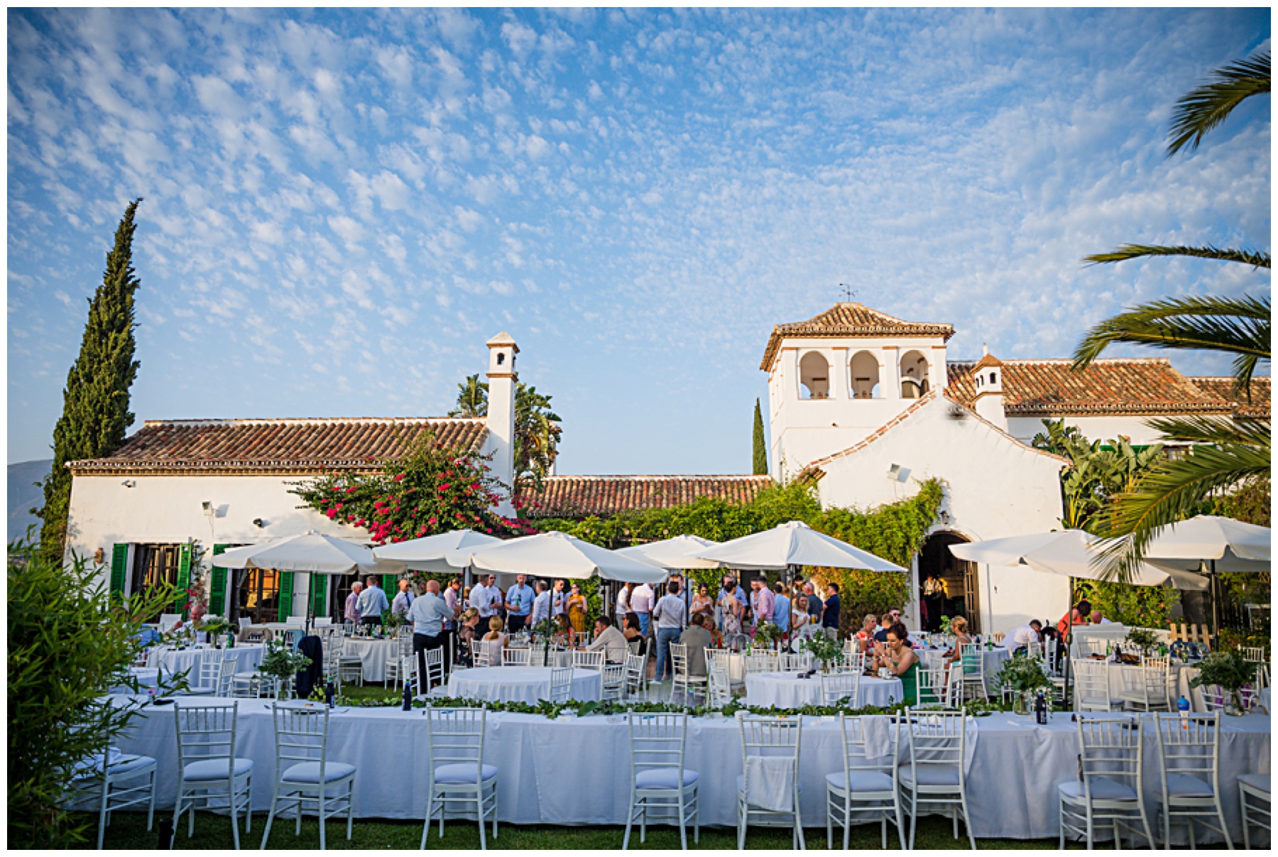 outdoor reception spain wedding