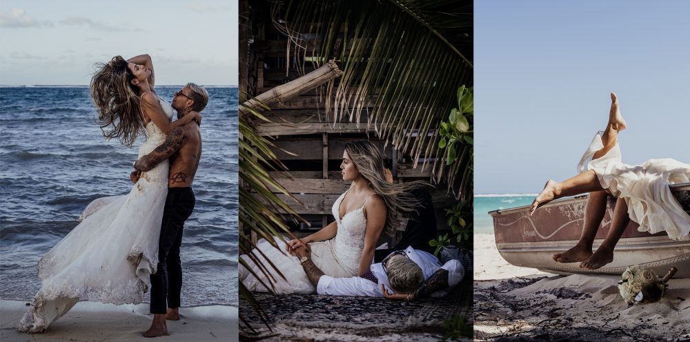wild love artist image wedding on beach