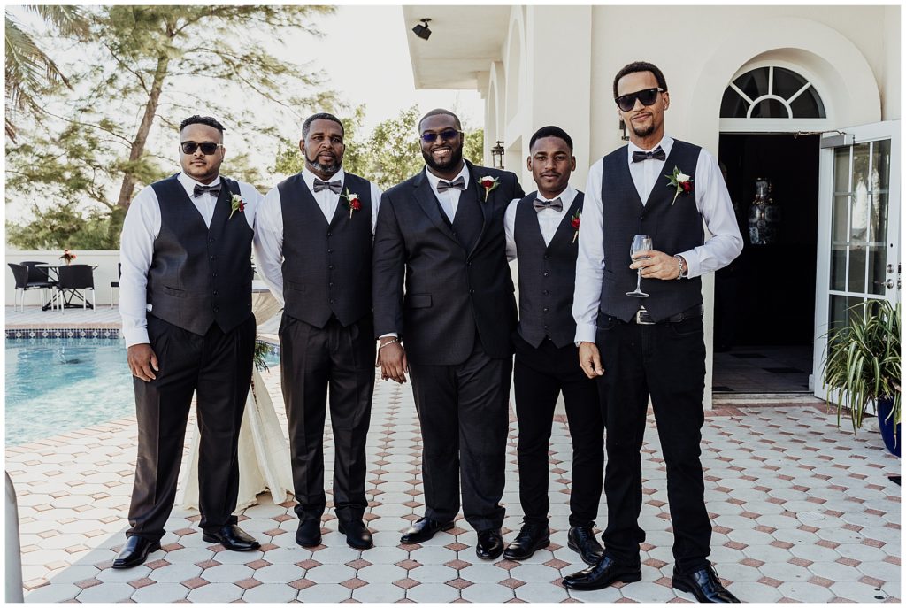 groom with groomsmen