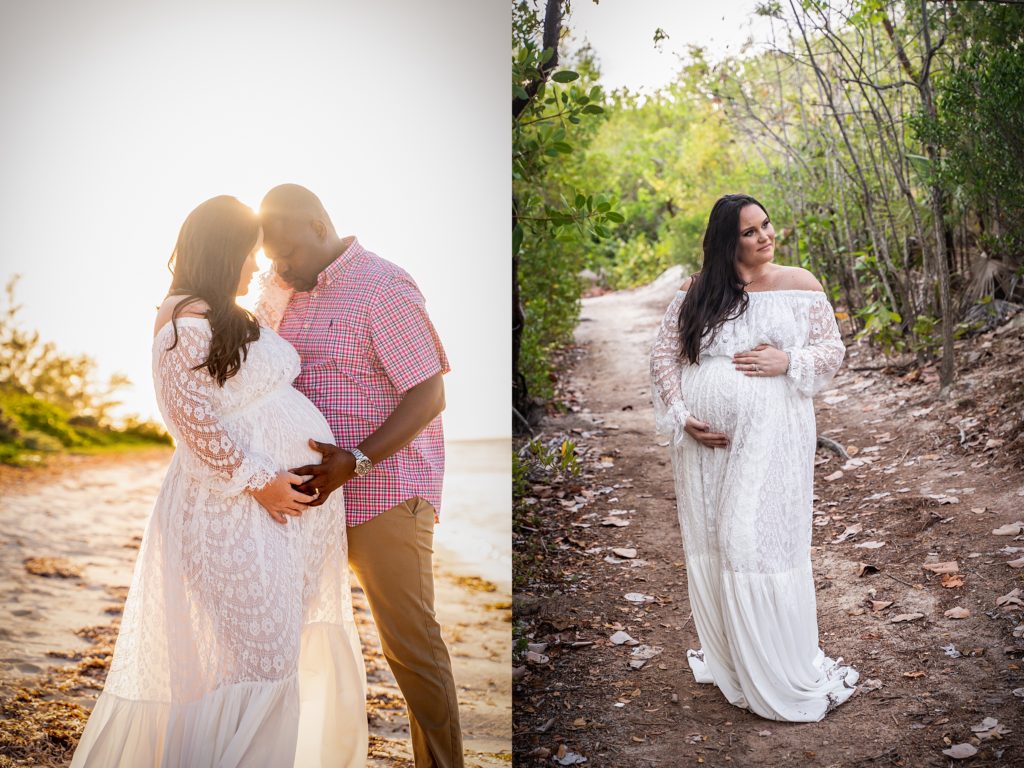 baby sandy maternity session