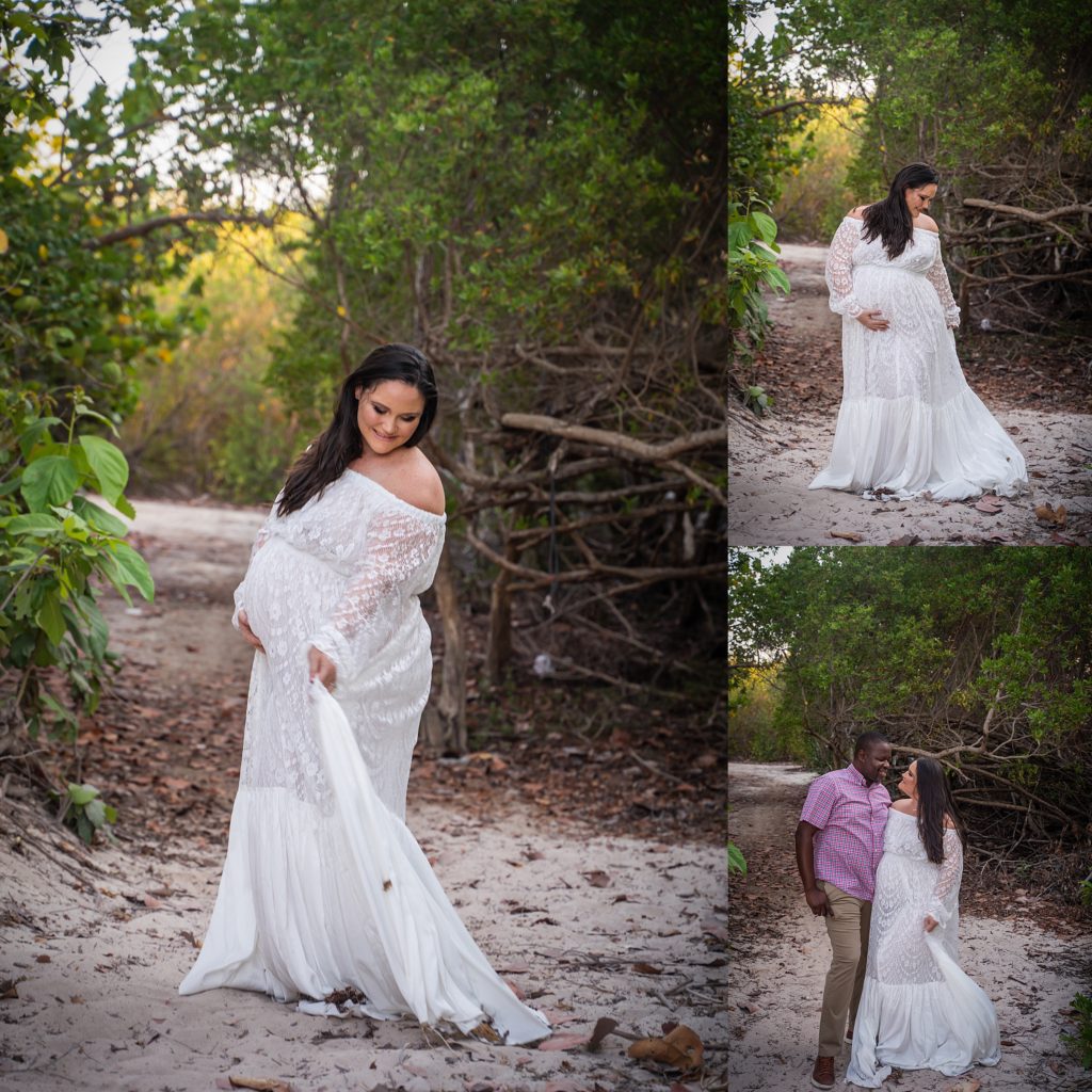 baby sandy maternity session