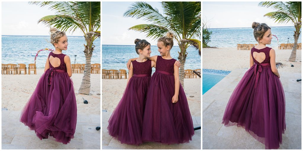 the cottages wedding burgandy dresses