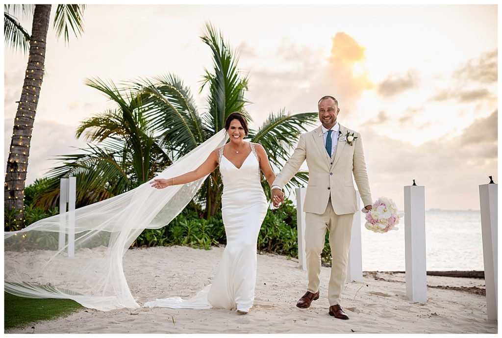 Sun Salutations Rum Point | The Love Story of Kristin and Alex